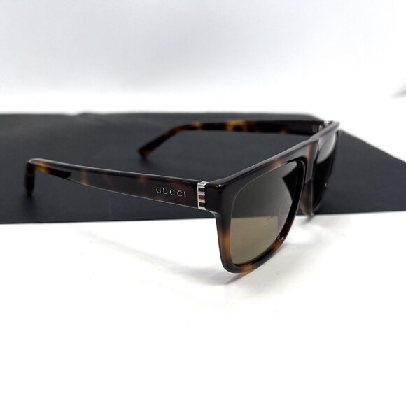 Gucci GG0450S 003 Tortoise Brown Sunglasses Frame 57-17 145 Made Italy main image 13